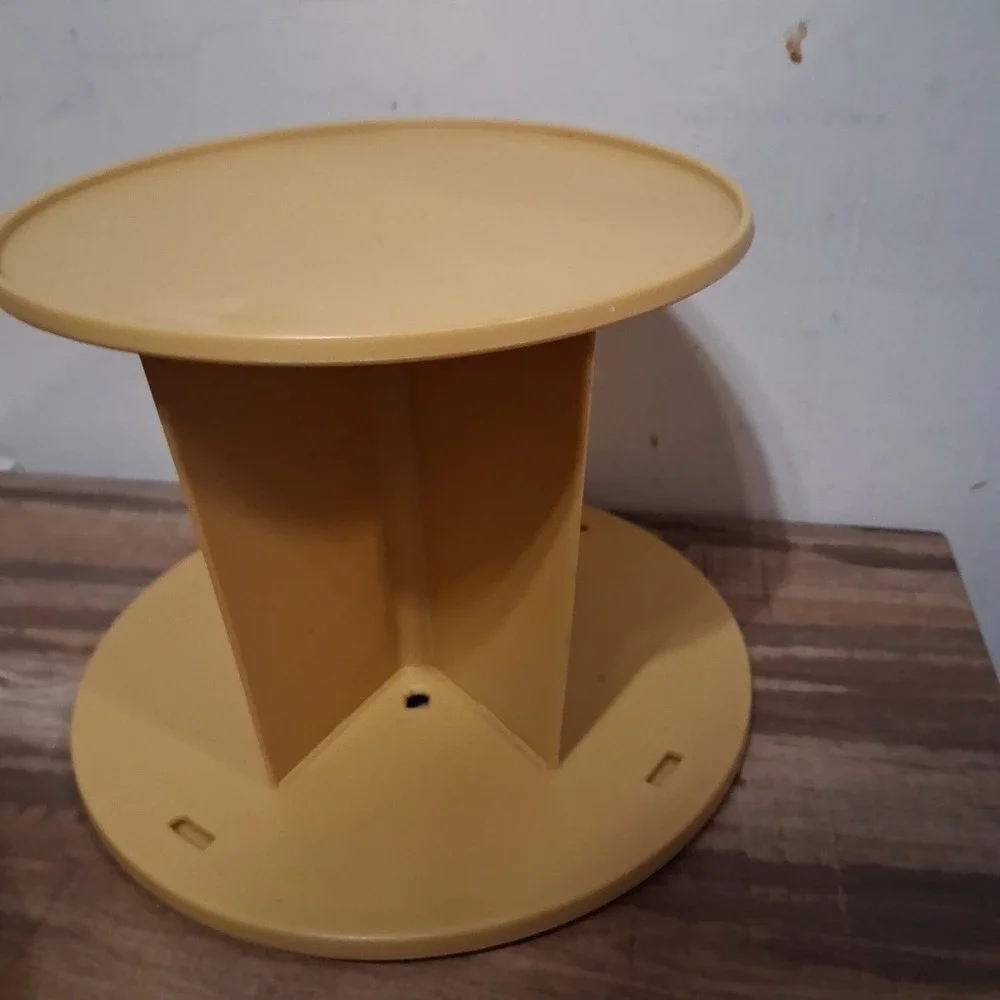 Base Replacement Part Vtg Rubbermaid Lazy‎ Susan Canister Carousel Harvest Gold